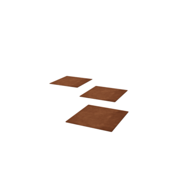 Corten-teräksinen askellaatta Neliö 30 x 30 cm