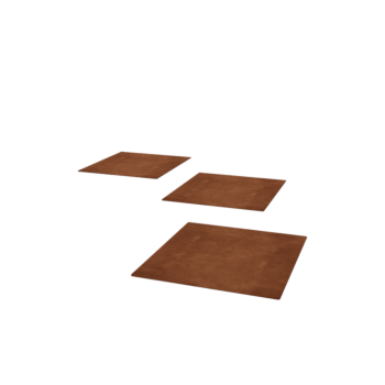 Corten-teräksinen askellaatta - Neliönmuotoiset - 40 x 40 cm