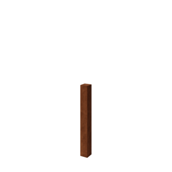 Cortenteräksinen aitatolppa 100 cm
