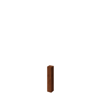 Cortenteräksinen aitatolppa 60 cm