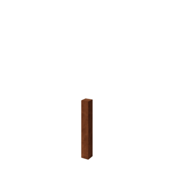 Cortenteräksinen aitatolppa 80 cm