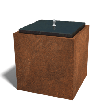 Corten-teräksinen vesiornamentti 80 x 80 x 80 cm
