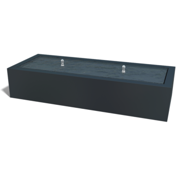 Alumiininen suihkulahde - Lyra - 200 x 80 x 40 cm - RAL9010 matta (valkoinen) - LED-valaistuksella