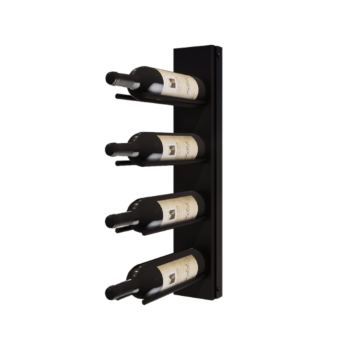 Teräksinen viinipulloteline - Puglia - 10,6 x 29 x 55 cm - RAL9005 matta (musta)