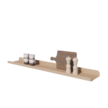 Teräksinen seinähylly - U-muotoinen - 120 x 20 x 5 cm - Sand look