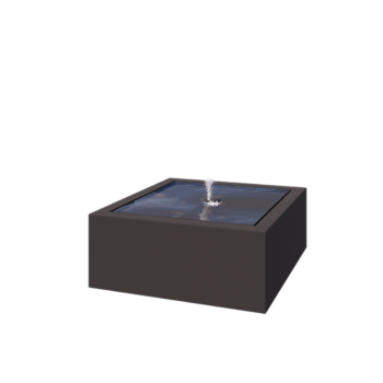 Alumiininen suihkulahde - Lyra - 100 x 100 x 40 cm - RAL7016 matta (antrasiitinharmaa) - LED-valaistuksella