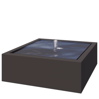 Alumiininen suihkulahde - Lyra - 120 x 120 x 40 cm - RAL7016 matta (antrasiitinharmaa) - LED-valaistuksella