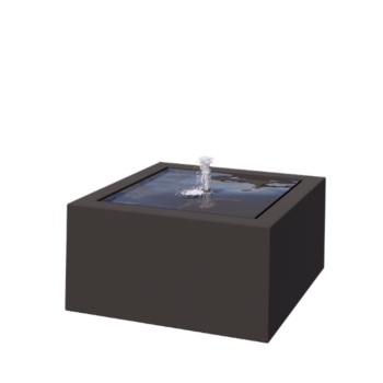 Alumiininen suihkulahde - Lyra - 80 x 80 x 40 cm - RAL7016 matta (antrasiitinharmaa) - LED-valaistuksella