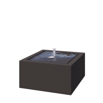 Alumiininen suihkulahde - Lyra - 80 x 80 x 40 cm - RAL7016 matta (antrasiitinharmaa) - LED-valaistuksella