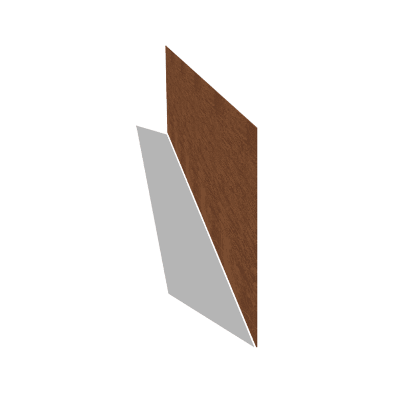 Corten-teräksinen puutarha reunus suora 37,5 cm (pituus 240 cm)