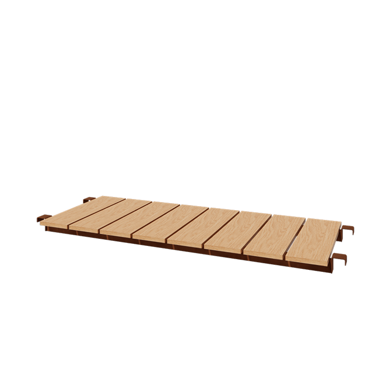 Corten-teräksinen penkki - 130 x 42 cm