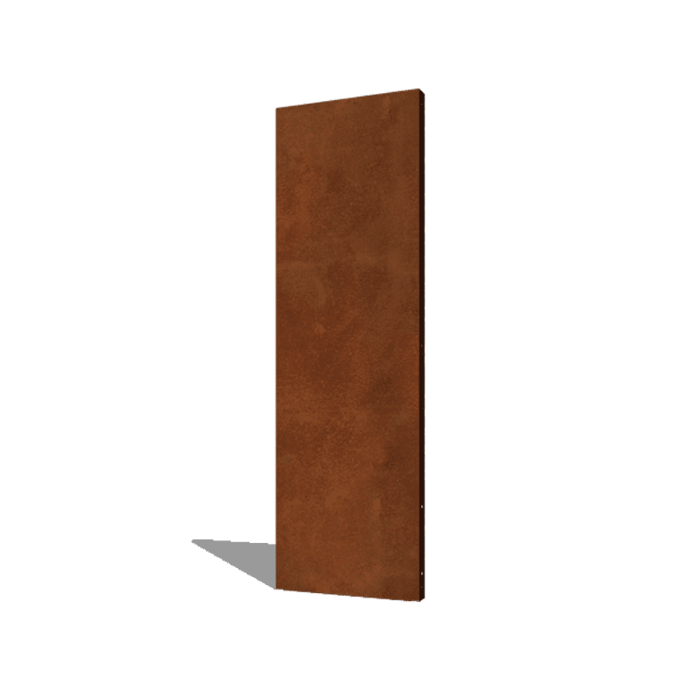 Corten-teräksinen paneeli pohja 60 x 6 x 190 cm