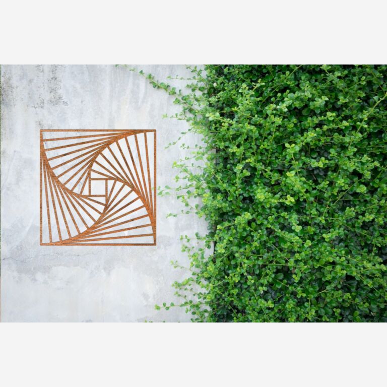 Corten-terästä seinäkoristeet Geometriset muodot 3.0