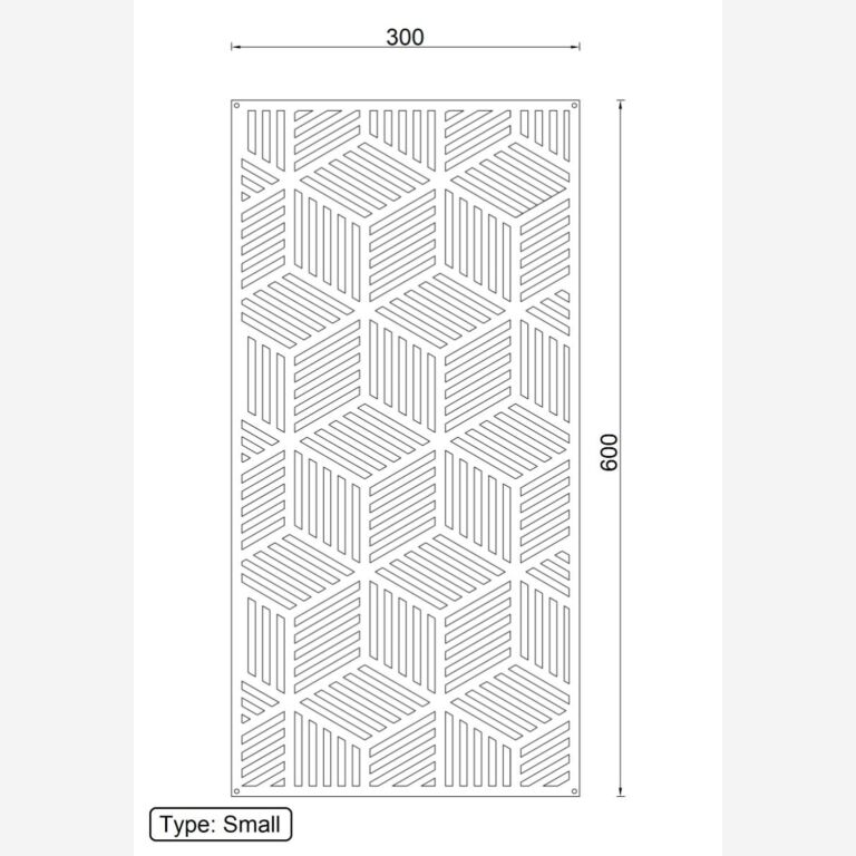 Metalliset seinäkoristeet Geometriset muodot 1.0 *OP=OP