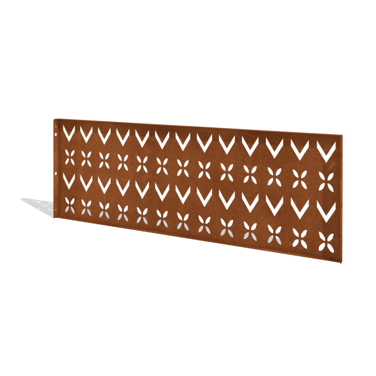 Corten-teräksinen aita H - Paneeli V - 180 x 63,3 cm