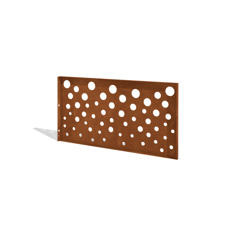 Corten-teräksinen aita H - Paneeli B - 120 x 63,3 cm