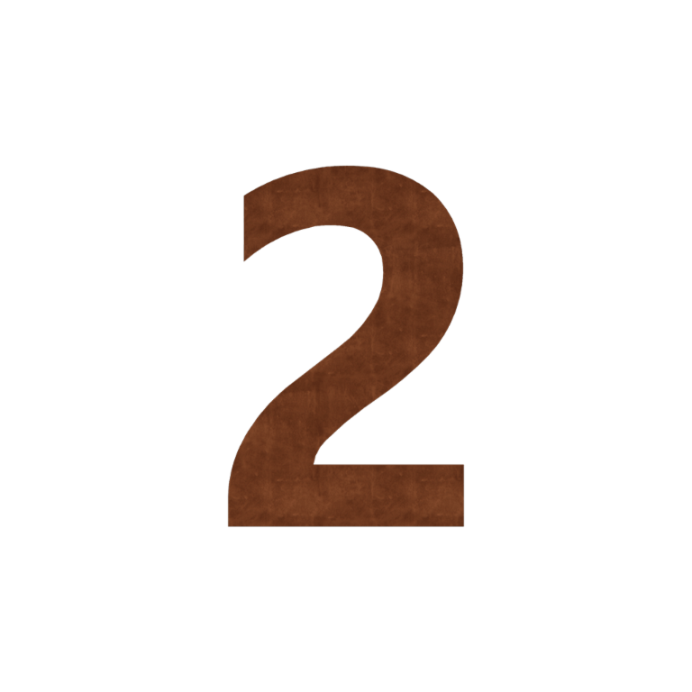 Talonumero corten-teräs (laatta) 2 - 15 cm