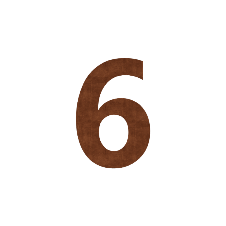 Talonumero corten-teräs (laatta) 6 - 15 cm
