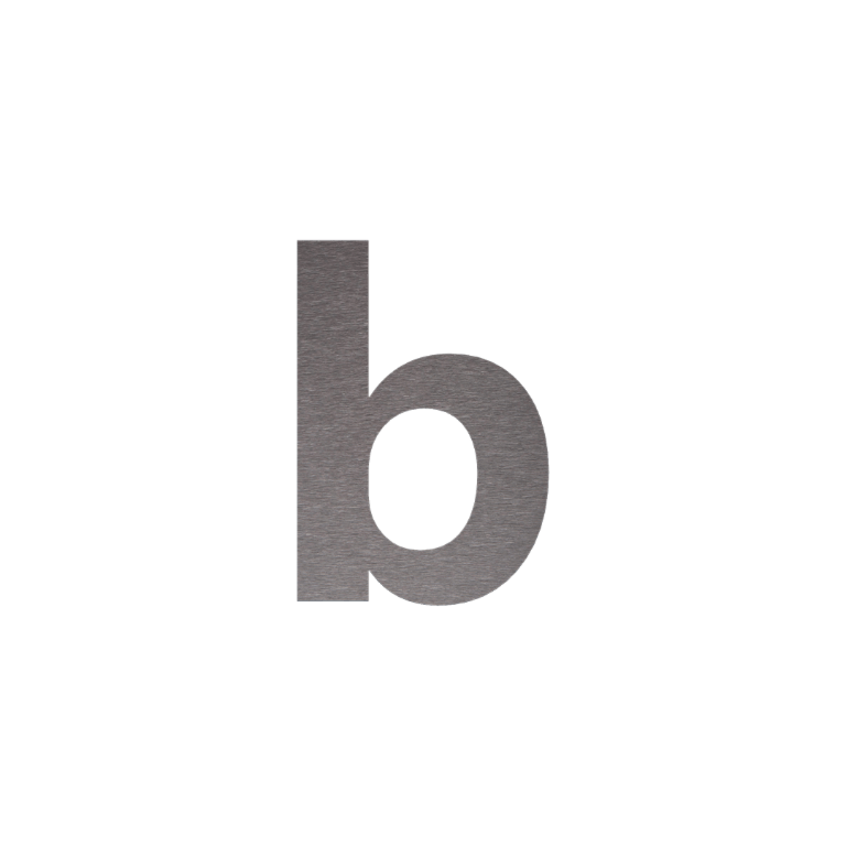 Ruostumatonta teräksinen talonumero b - 43,1 cm