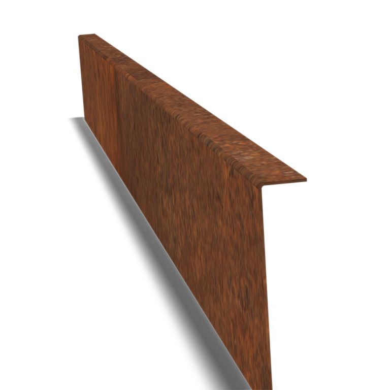 Corten-teräksinen puutarha reunus taitettu 12 cm:n täydellinen sarja 24 metriä kohti