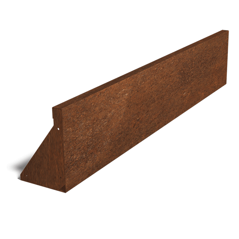Corten-teräksinen tukimuuri suora 150 cm (korkeus 30 cm)