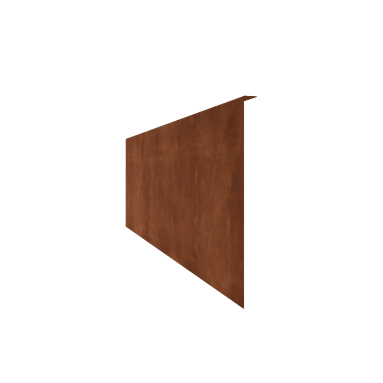 Corten-teräksinen puutarha reunus taitettu 45 cm (pituus 240 cm)