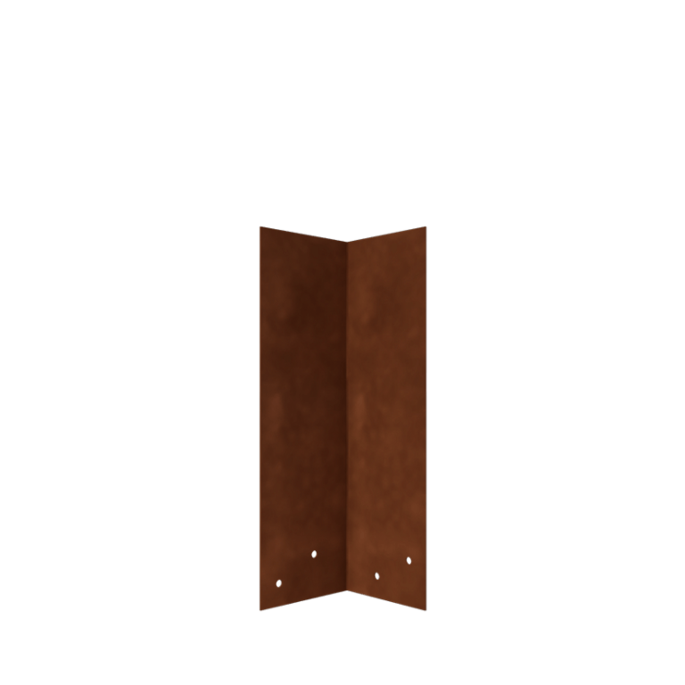 Liitoslevy corten-teräs 90º korkea 34 - 37,5 cm