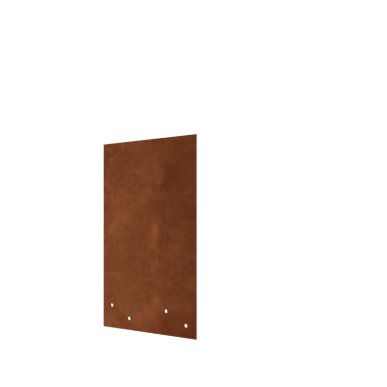 Liitoslevy suora corten-teräs korkea 34 - 37,5 cm