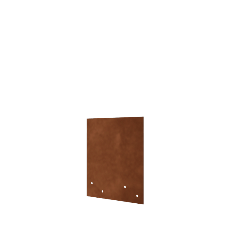 Corten-teräksinen liitoslevy - Suora - Nurmikon reunuksen korkeus 22 / 25 cm