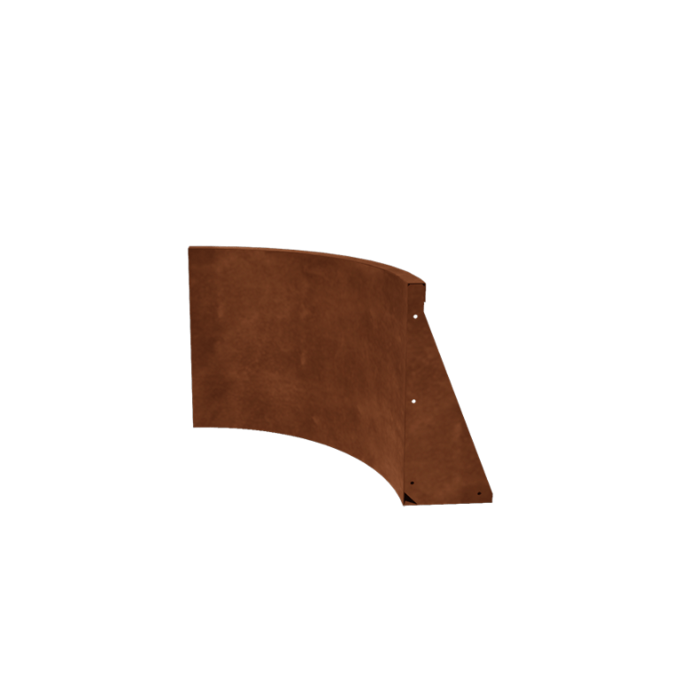 Corten-teräksinen tukimuuri - Sisäkaarre - 50 x 50 x 50 cm