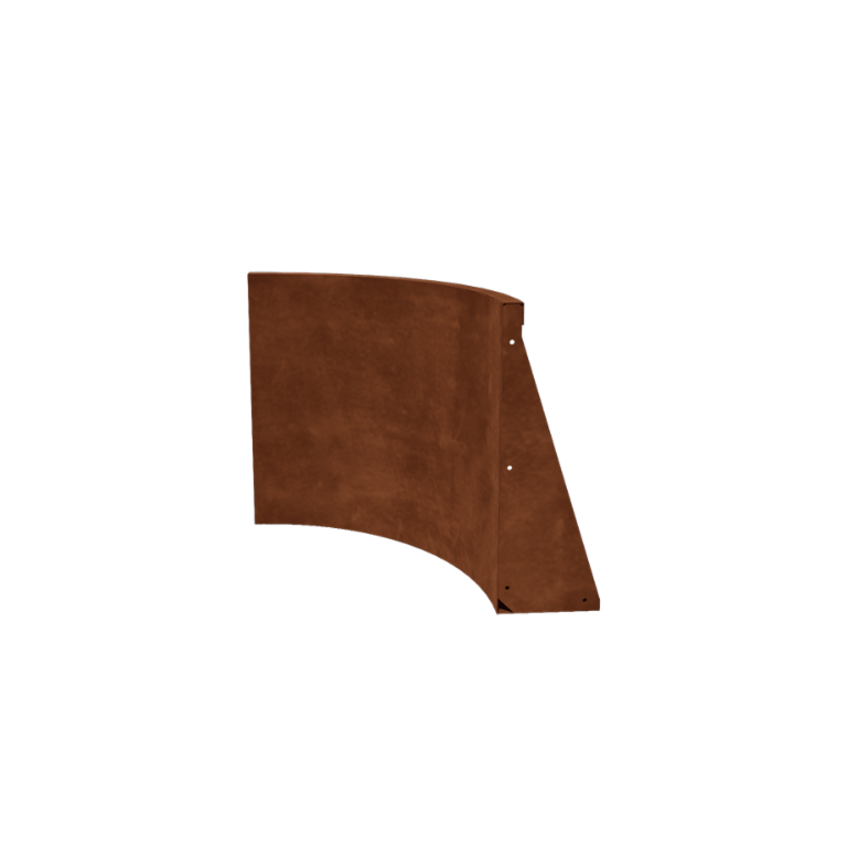 Corten-teräksinen tukimuuri - Sisäkaarre - 50 x 50 x 60 cm