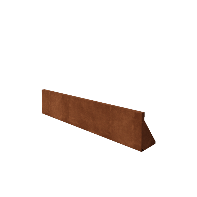 Corten-teräksinen tukimuuri - Suora - 150 x 30 cm