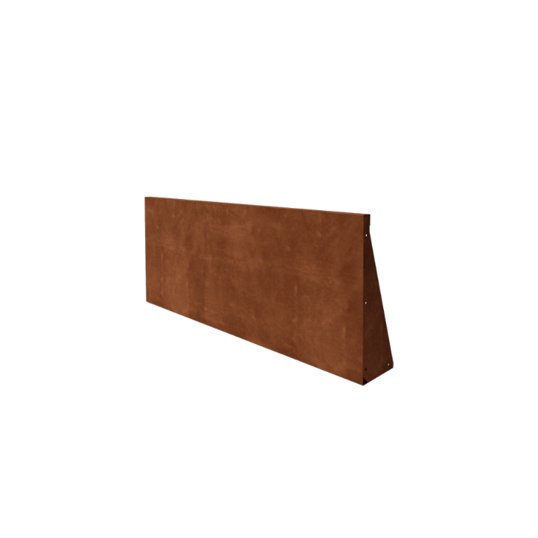 Corten-teräksinen tukimuuri suora 150 cm (korkeus 60 cm)
