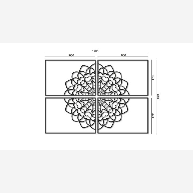 Metallinen seinäkoriste Mandala *OP=OP