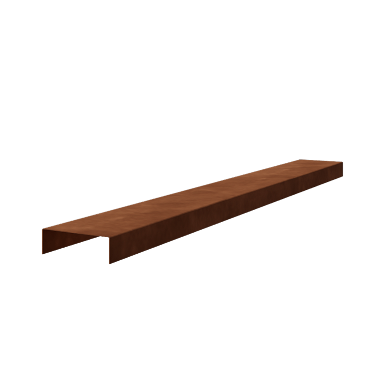Corten-teräksinen u-profiili - 5 x 15 x 5 cm - 150 cm