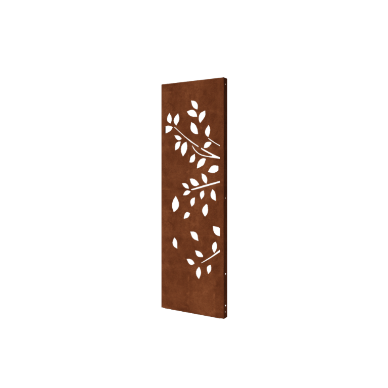 Corten-teräksinen paneeli puu osa 1 60 x 6 x 190 cm