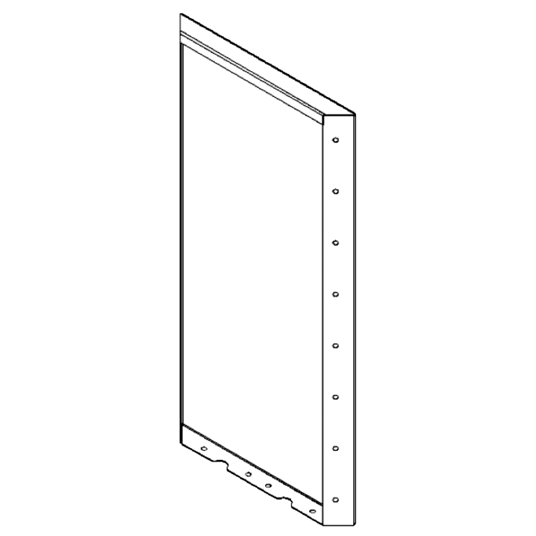 Jauhemaalipinnoitettu teräksinen paneeli 80 x 40 cm Jauhemaalipinnoitettu teräksinen paneeli 80 x 40 cm