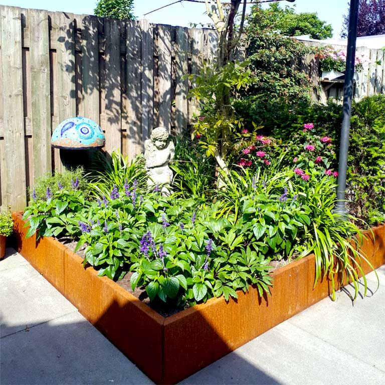 Cortenteräksinen Kukkalaatikko Miami xxl 180 x 180 cm