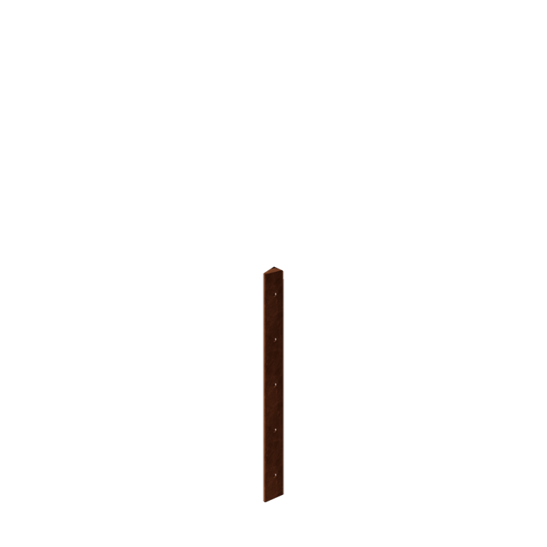 Corten-teräksinen istutuslaatikko - Kulmapala 30° - 50 cm