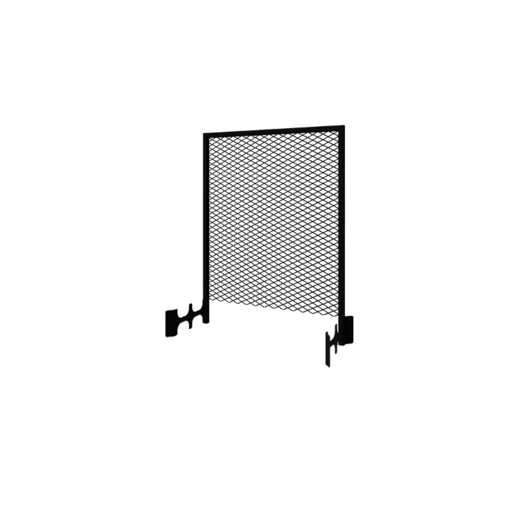 Teräksinen köynnösritilä - 90 x 3 x 117,5 cm - RAL9005 matta (musta) - Istutuslaatikolle 40 cm