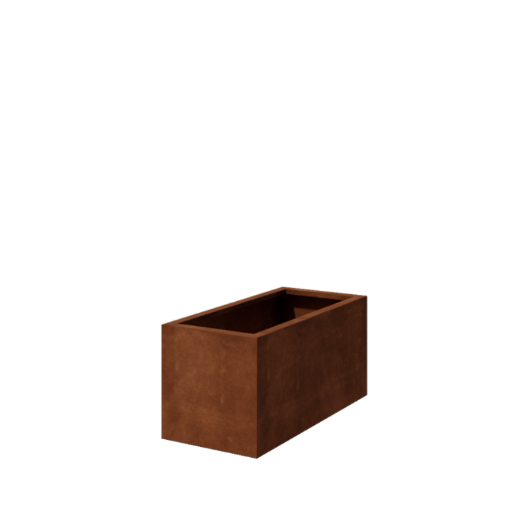 Corten-teräksinen hitsatut istutuslaatikko Montana 100 x 50 x 50 cm
