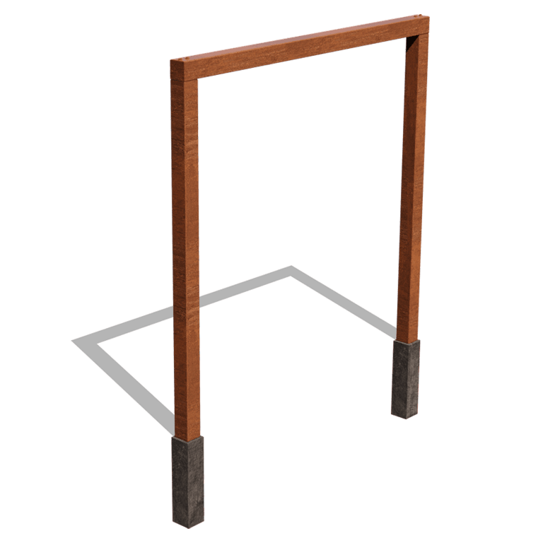 Corten-teräsinen pergola suora 250 cm