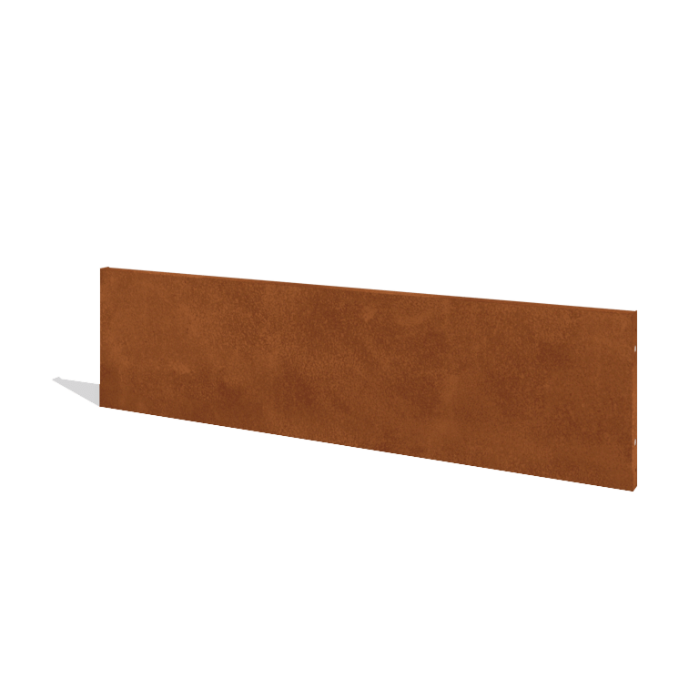 Cortenteräksinen puutarha-aita H paneelille 180 x 47,5 cm