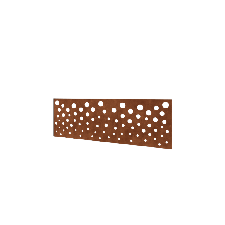 Corten-teräksinen aita H - Paneeli B - 180 x 63,3 cm