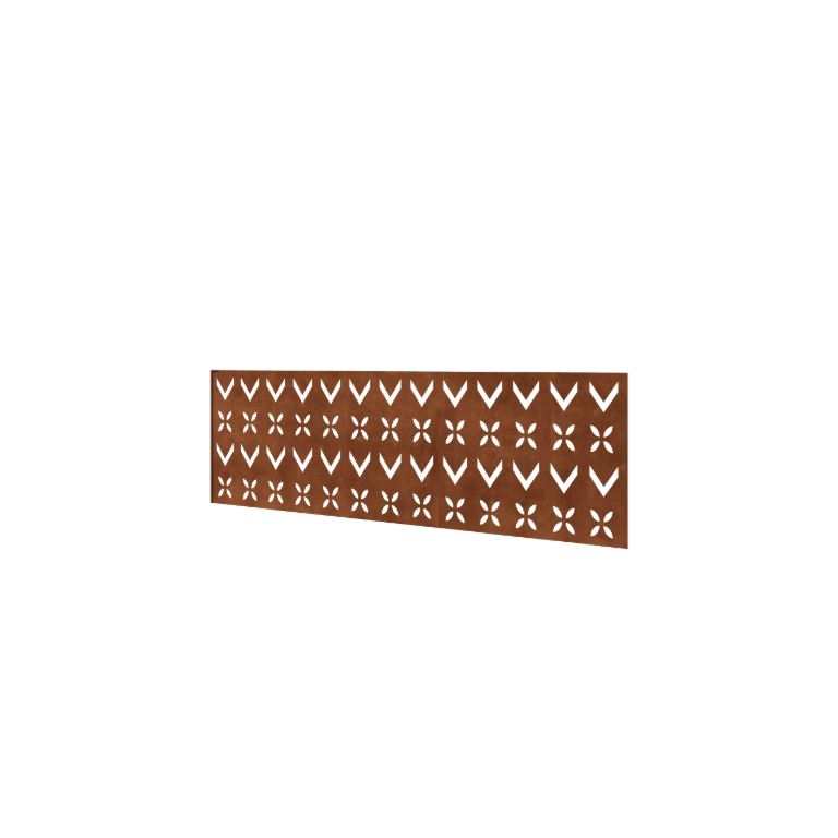 Corten-teräksinen aita H - Paneeli V - 180 x 63,3 cm
