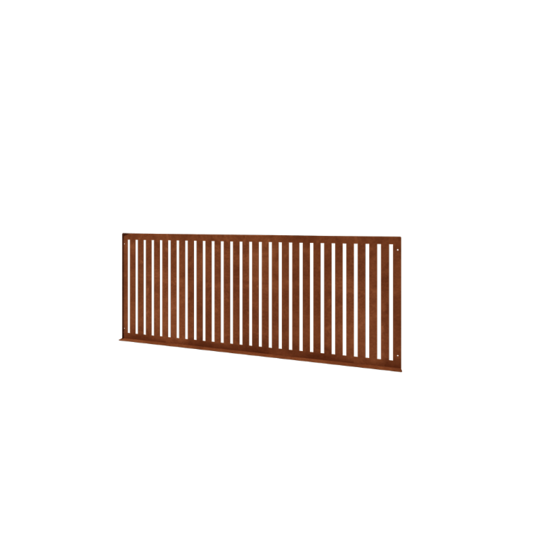 Corten-teräksinen koristeaita S - Paneeli - 149 x 3 x 60 cm