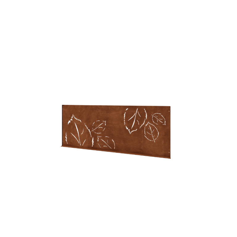 Corten-teräksinen koristeaita N - Paneeli - 149 x 3 x 60 cm