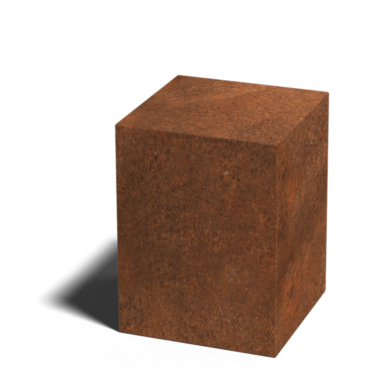 Corten-teräksinen jalusta Ohio 30 x 30 x 40 cm