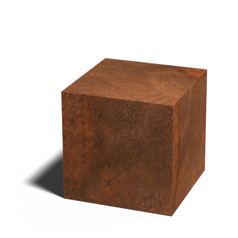 Corten-teräksinen jalusta Ohio 40 x 40 x 40 cm
