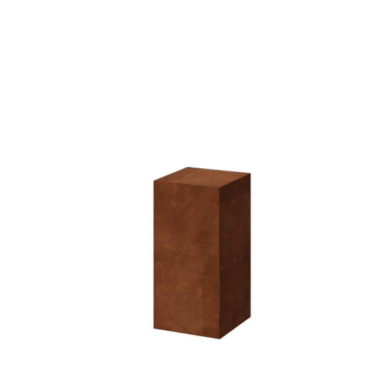 Corten-teräksinen jalusta Ohio 30 x 30 x 60 cm